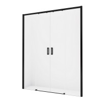 Дверь в нишу NEW TRENDY PRIME BLACK 130x200 D-0359A (черный)