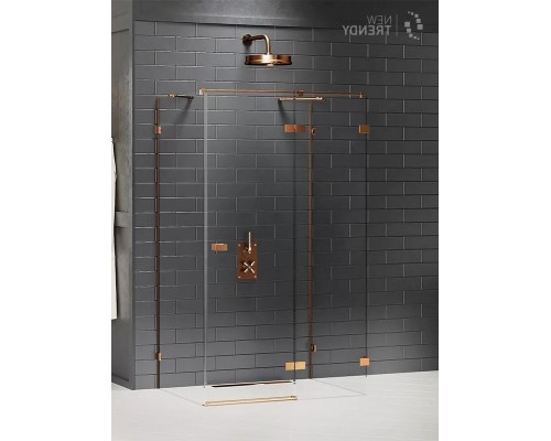 Душевое ограждение NEW TRENDY AVEXA COPPER BRUSHED R 90x110x200 EXK-3730 (брашированная медь) Elit-san.ru