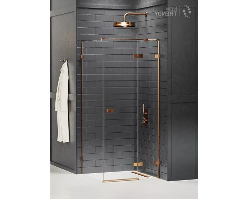 Душевое ограждение NEW TRENDY AVEXA COPPER BRUSHED R 120x70x200 EXK-3599 (брашированная медь) Elit-san.ru