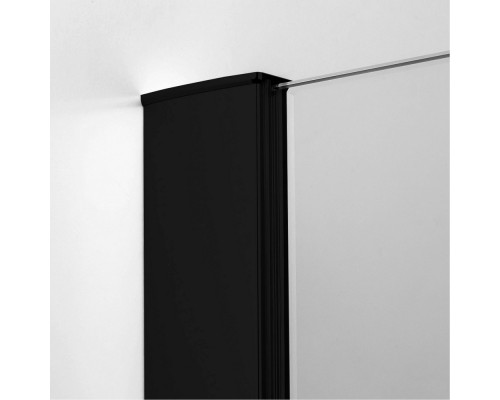 Душевое ограждение NEW TRENDY NEW RENOMA BLACK R 100x80x195 D-0206A/D-0110B (черный) Elit-san.ru