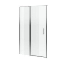 Душевая дверь со стенкой EXCELLENT Mazo 130 см (хром)