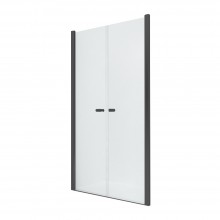 Дверь в нишу NEW TRENDY NEW SOLEO BLACK двойные двери 150x195 D-0249A (черный)