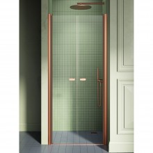Дверь в нишу NEW TRENDY NEW SOLEO COPPER BRUSHED 150x195 D-0549A (брашированная медь)