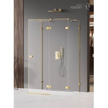Душевое ограждение NEW TRENDY AVEXA GOLD SHINE R 120x80x200 EXK-2149 (золото)