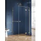 Душевое ограждение NEW TRENDY AVEXA GOLD BRUSHED R 100x120x200 EXK-3057 (брашированное золото) Elit-san.ru