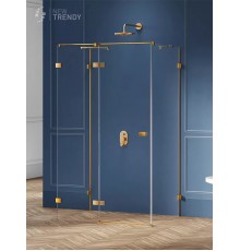 Душевое ограждение NEW TRENDY AVEXA GOLD BRUSHED L 80x70x200 EXK-3070 (брашированное золото)