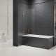 Шторка для ванны NEW TRENDY AVEXA COPPER BRUSHED 100x150 EXK-3807 (брашированная медь) Elit-san.ru