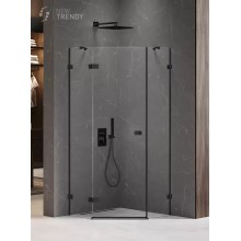 Душевое ограждение NEW TRENDY AVEXA BLACK L 90x90x200 EXK-3875 (черный)