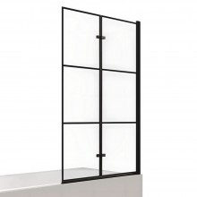 Шторка для ванны NEW TRENDY SUPERIA BLACK 100 см P-0055 R (черный)