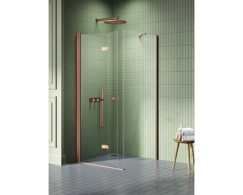 Душевое ограждение NEW TRENDY NEW SOLEO COPPER BRUSHED L 90x90x195 K-2041 (брашированная медь) Elit-san.ru