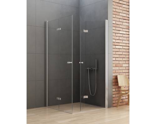 Душевое ограждение NEW TRENDY NEW SOLEO складные 2D 100x90x195 D-0150A/D-0153A (хром) Elit-san.ru