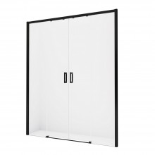 Дверь в нишу NEW TRENDY PRIME BLACK 140x200 D-0341A (черный)