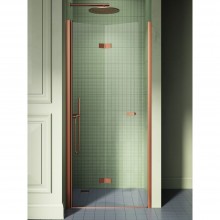 Дверь в нишу NEW TRENDY NEW SOLEO COPPER BRUSHED L 80x195 D-0501A (брашированная медь)
