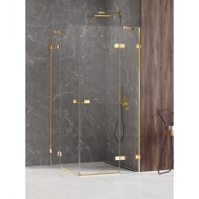 Душевое ограждение NEW TRENDY AVEXA GOLD SHINE 120x120x200 EXK-1707 (золото)