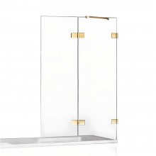 Шторка для ванны NEW TRENDY AVEXA GOLD SHINE 130x150 EXK-2189 R (золото)
