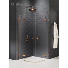 Душевое ограждение NEW TRENDY AVEXA COPPER BRUSHED 110x80x200 EXK-3680 (брашированная медь)