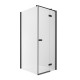 Душевое ограждение NEW TRENDY REFLEXA BLACK R 90x80x200 EXK-4927 (черный) Elit-san.ru