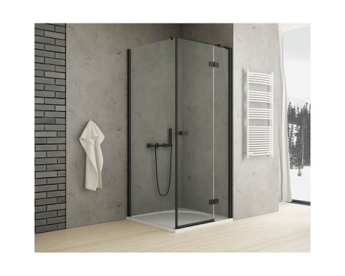 заказать Душевое ограждение NEW TRENDY REFLEXA BLACK R 90x80x200 EXK-4927 (черный) в магазине сантехники Elit-san.ru Душевое ограждение NEW TRENDY REFLEXA BLACK R 90x80x200 EXK-4927 (черный) Elit-san.ru