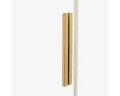 Шторка для ванны NEW TRENDY SMART GOLD BRUSHED 150x150 EXK-7792 (брашированное золото)