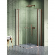 Душевое ограждение NEW TRENDY NEW SOLEO COPPER BRUSHED 90x100x195 K-2018 (брашированная медь)