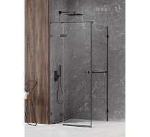 Душевое ограждение NEW TRENDY AVEXA BLACK L 100x90x200 EXK-2549 (черный)