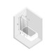 Шторка для ванны NEW TRENDY NEW SOLEO 120x140 P-0027 (хром) Elit-san.ru