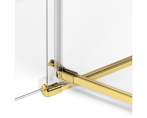 Душевое ограждение NEW TRENDY AVEXA GOLD BRUSHED L 120x80x200 EXK-3095 (брашированное золото) Elit-san.ru