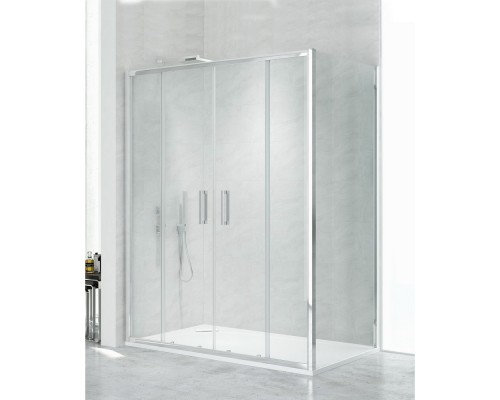 приобрести Душевое ограждение NEW TRENDY NEW CORRINA 150x90x195 D-0184A/D-0079B (хром) в магазине сантехники Elit-san.ru Душевое ограждение NEW TRENDY NEW CORRINA 150x90x195 D-0184A/D-0079B (хром) Elit-san.ru