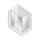 Душевое ограждение NEW TRENDY NEW CORRINA 150x90x195 D-0184A/D-0079B (хром) Elit-san.ru