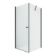 Душевое ограждение NEW TRENDY NEW SOLEO BLACK 100x70x195 D-0232A/D-0113B (черный) Elit-san.ru