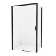 Душевое ограждение NEW TRENDY PRIME BLACK L 150x80x200 D-0326A/D-0128B (черный) Elit-san.ru