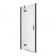 Дверь в нишу NEW TRENDY NEW RENOMA BLACK L 110x195 D-0364A (черный)