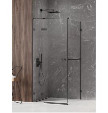 Душевое ограждение NEW TRENDY AVEXA BLACK L 90x110x200 EXK-2545 (черный)