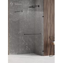 Душевое ограждение NEW TRENDY AVEXA BLACK 130x200 EXK-2673 (черный)