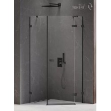 Душевое ограждение NEW TRENDY AVEXA BLACK R 100x80x200 EXK-3883 (черный)
