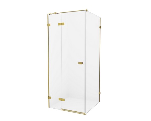 Душевое ограждение NEW TRENDY AVEXA GOLD BRUSHED 80x80x200 EXK-1730 (брашированное золото) Elit-san.ru