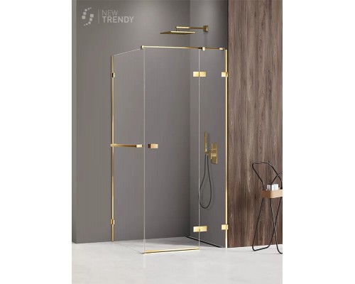 Душевое ограждение NEW TRENDY AVEXA GOLD SHINE R 110x70x200 EXK-3210 (золото) Elit-san.ru