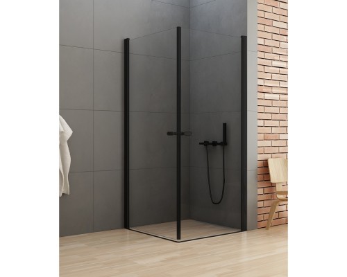 Душевое ограждение NEW TRENDY NEW SOLEO BLACK 2D 70x90x195 D-0229A/D-0231A (черный) Elit-san.ru