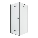 Душевое ограждение NEW TRENDY NEW SOLEO BLACK складные двери L 100x100x195 D-0236A/D-0116B (черный) Душевое ограждение NEW TRENDY NEW SOLEO BLACK складные двери L 100x100x195 D-0236A/D-0116B (черный)