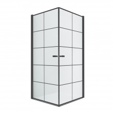Душевое ограждение NEW TRENDY NEW SOLEO BLACK 90x90x195 D-0285A/D-0285A (черный)