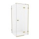 Душевое ограждение NEW TRENDY AVEXA GOLD BRUSHED 80x120x200 EXK-1739 (брашированное золото) Elit-san.ru