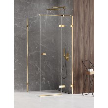 Душевое ограждение NEW TRENDY AVEXA GOLD SHINE P 110x110x200 EXK-1858 (золото)