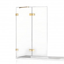 Шторка для ванны NEW TRENDY AVEXA GOLD BRUSHED 100x150 EXK-2010 L (брашированное золото)