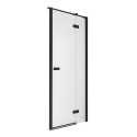 Дверь в нишу NEW TRENDY REFLEXA BLACK R 130x200 EXK-4909 (черный)