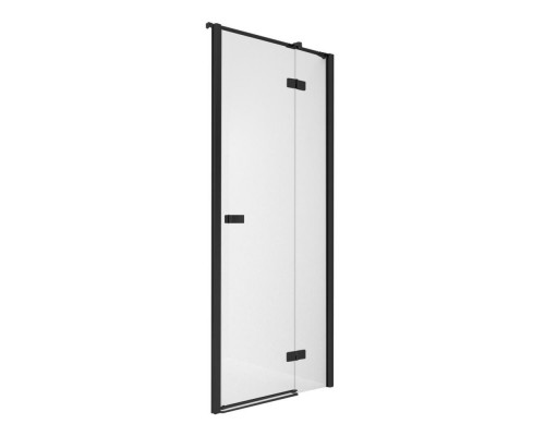 заказать Дверь в нишу NEW TRENDY REFLEXA BLACK R 130x200 EXK-4909 (черный) в магазине сантехники Elit-san.ru Дверь в нишу NEW TRENDY REFLEXA BLACK R 130x200 EXK-4909 (черный) Elit-san.ru