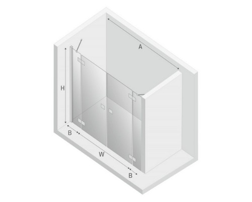 купить Дверь в нишу NEW TRENDY REFLEXA 160x200 EXK-5071 (хром) в магазине сантехники Elit-san.ru Дверь в нишу NEW TRENDY REFLEXA 160x200 EXK-5071 (хром) Elit-san.ru
