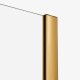 Шторка для ванны NEW TRENDY SMART GOLD BRUSHED 160x150 EXK-7793 (брашированное золото)