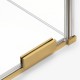 Шторка для ванны NEW TRENDY SMART GOLD BRUSHED 160x150 EXK-7793 (брашированное золото)
