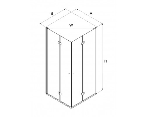 Душевое ограждение NEW TRENDY SUPERIA 90x90x195 K-0589 Elit-san.ru