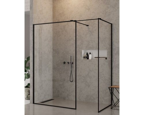 Душевое ограждение NEW TRENDY NEW MODUS BLACK 150x120x200 EXK-5667 (черный) Elit-san.ru